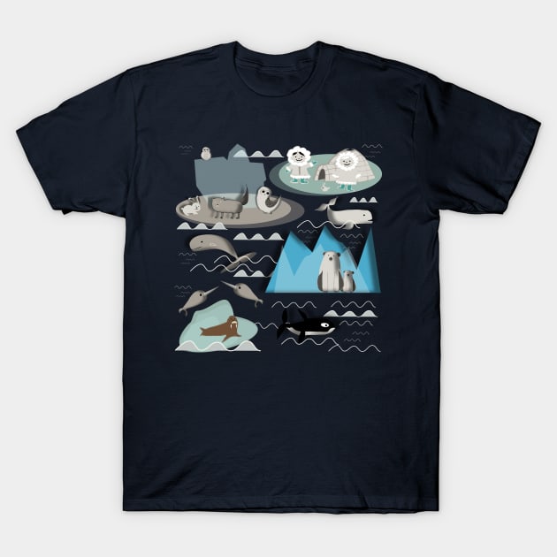 arctic animals T-Shirt by bruxamagica
